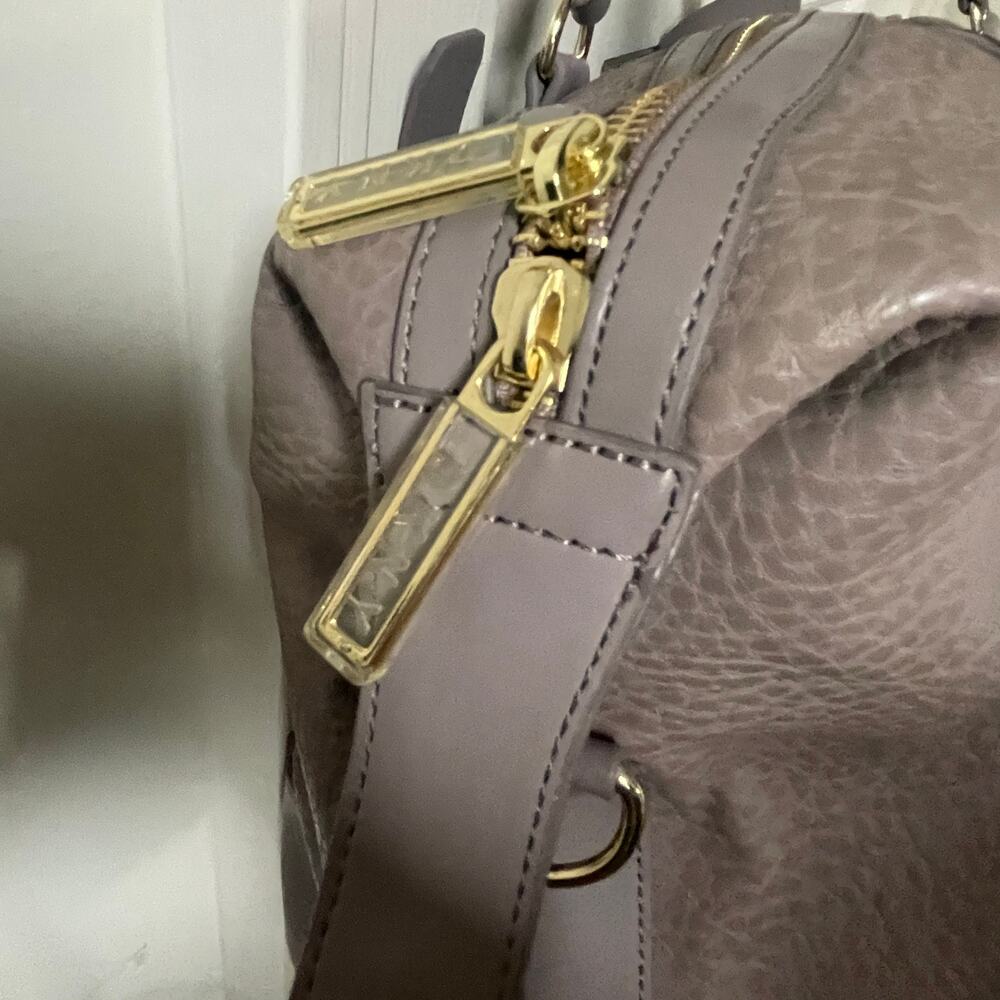 DKNY Rapture Weekender Boarding Bag in Taupe Faux Leather - Picture 6 of 16